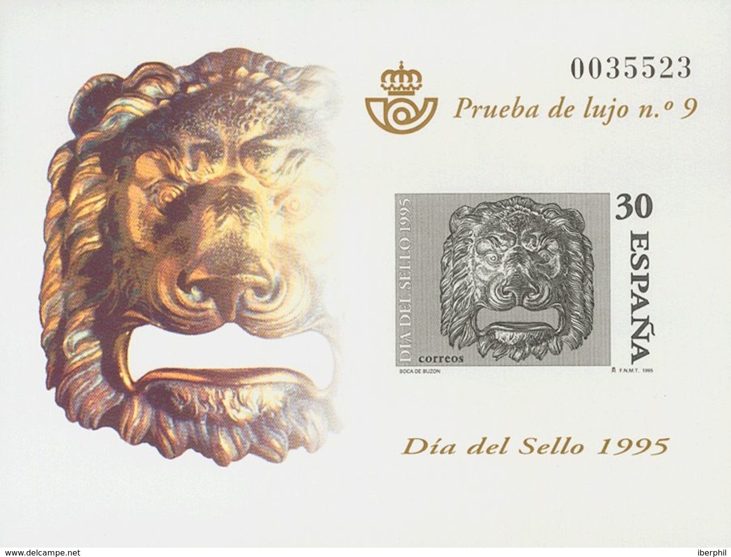 **34P. 1995. Prueba De Lujo. DIA DEL SELLO 1995. MAGNIFICA. Edifil 2019: 25 Euros - Autres & Non Classés