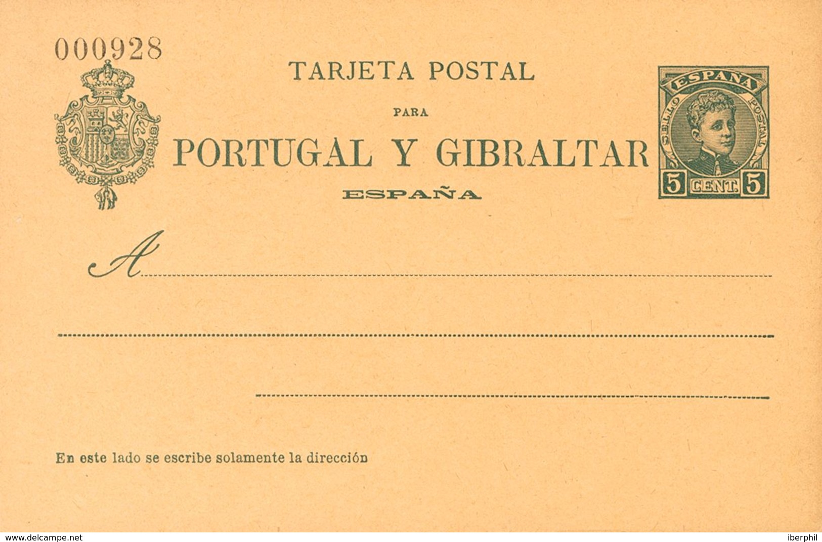 (*)EP43. 1903. 5 Cts Verde Sobre Tarjeta Entero Postal. MAGNIFICA. Edifil 2019: 45 Euros - Other & Unclassified