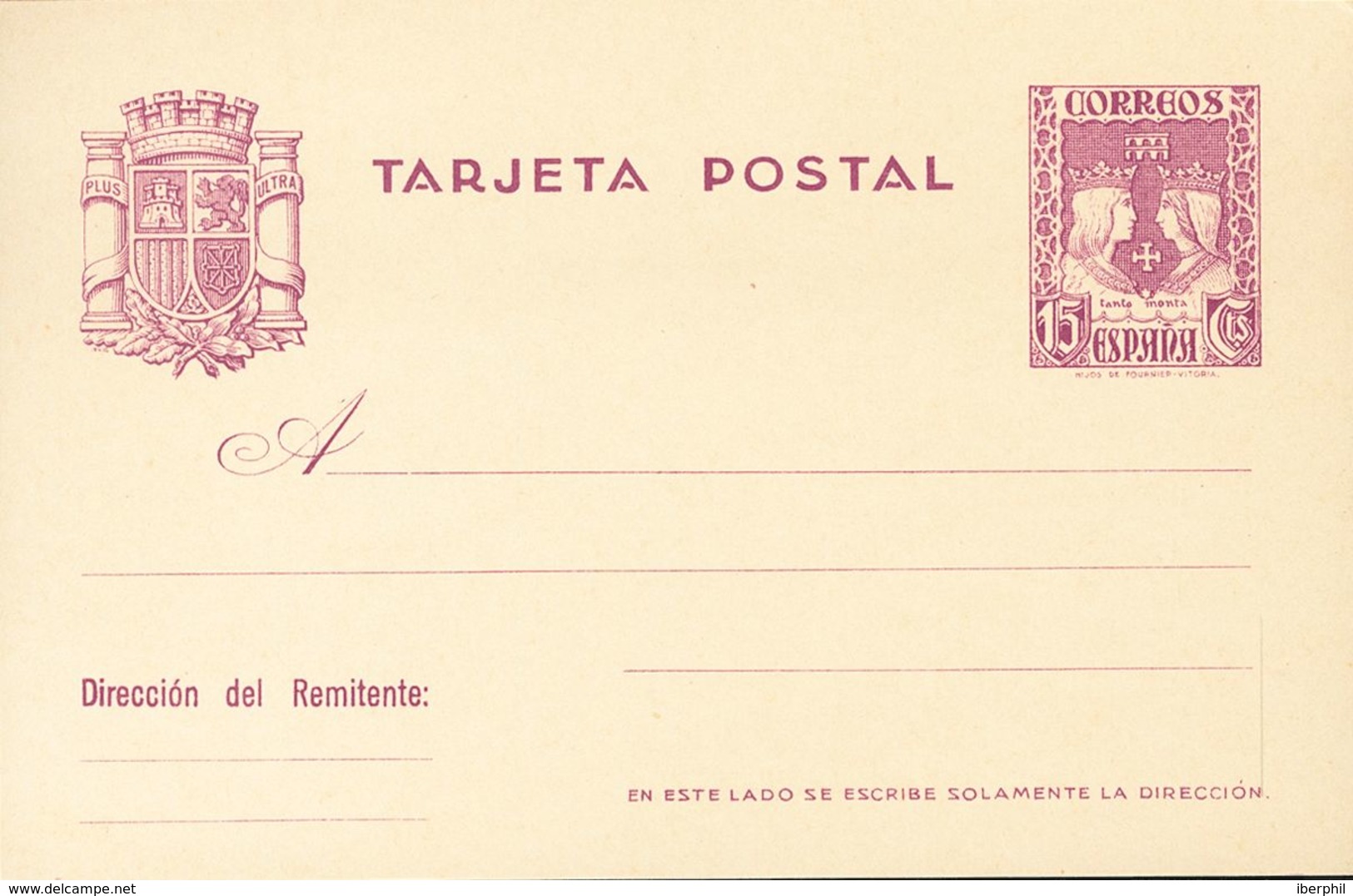 (*)EP81. 1937. 15 Cts Violeta Sobre Tarjeta Entero Postal. MAGNIFICA. Edifil 2019: 66 Euros - Andere & Zonder Classificatie