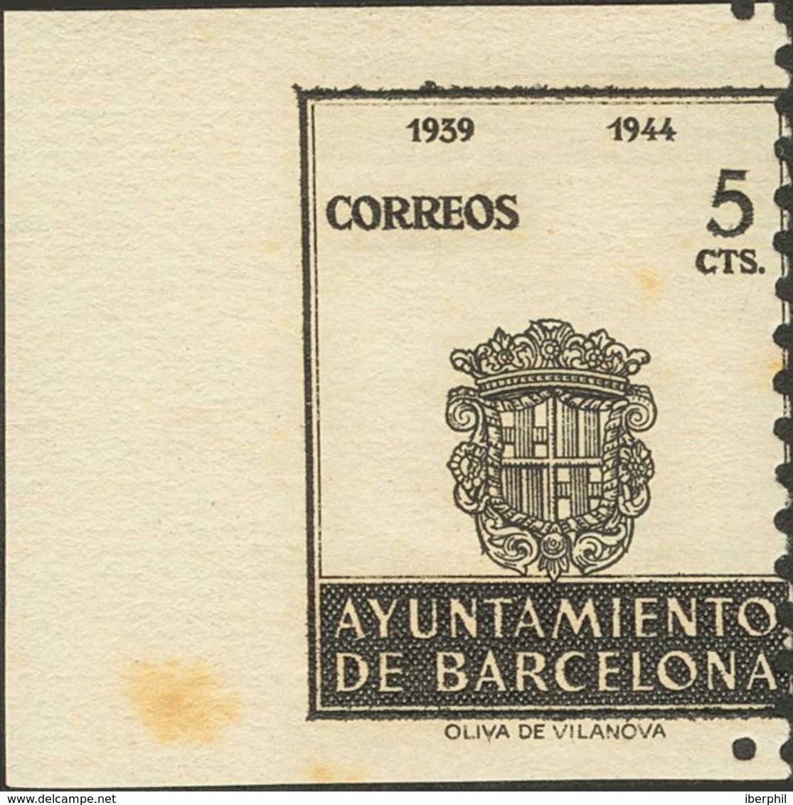 */(*)SH60(2), SH61(2). 1940. Conjunto De Cinco Sellos, Procedentes De Las Hojas Bloque Con Variedades COLOR NEGRO DESPLA - Altri & Non Classificati