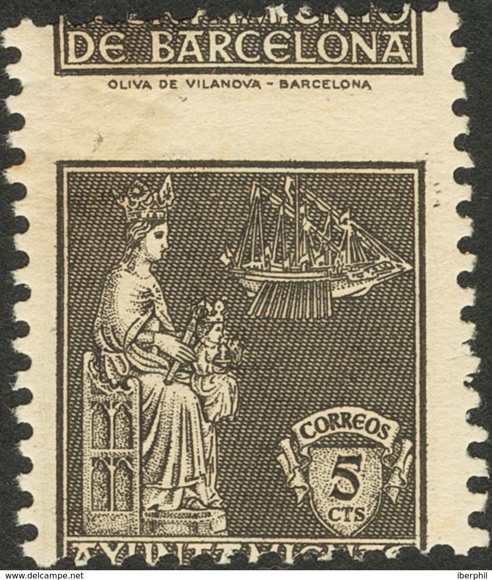 */(*)SH62(3), SH63(2). 1940. Conjunto De Cinco Sellos Del 5 Cts Negro Y 5 Cts Carmín, Procedentes De Las Hojas Bloque Co - Andere & Zonder Classificatie