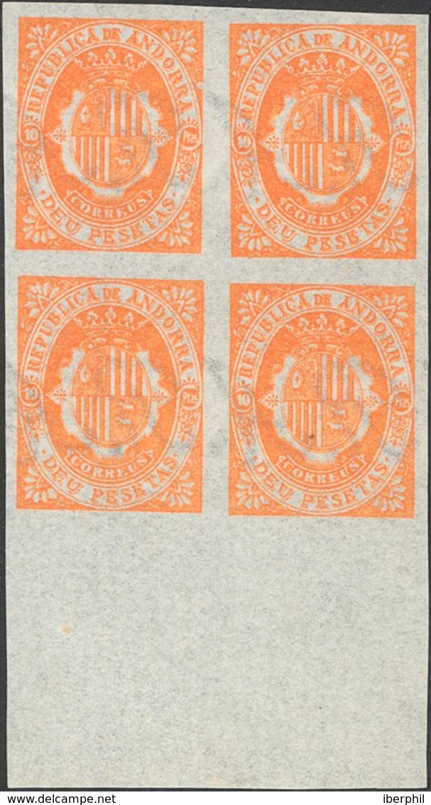 (*)NE1/12s(4). 1896. Serie Completa, Bloque De Cuatro. NO EMITIDA. MAGNIFICA. Edifil 2019: 172 Euros - Autres & Non Classés