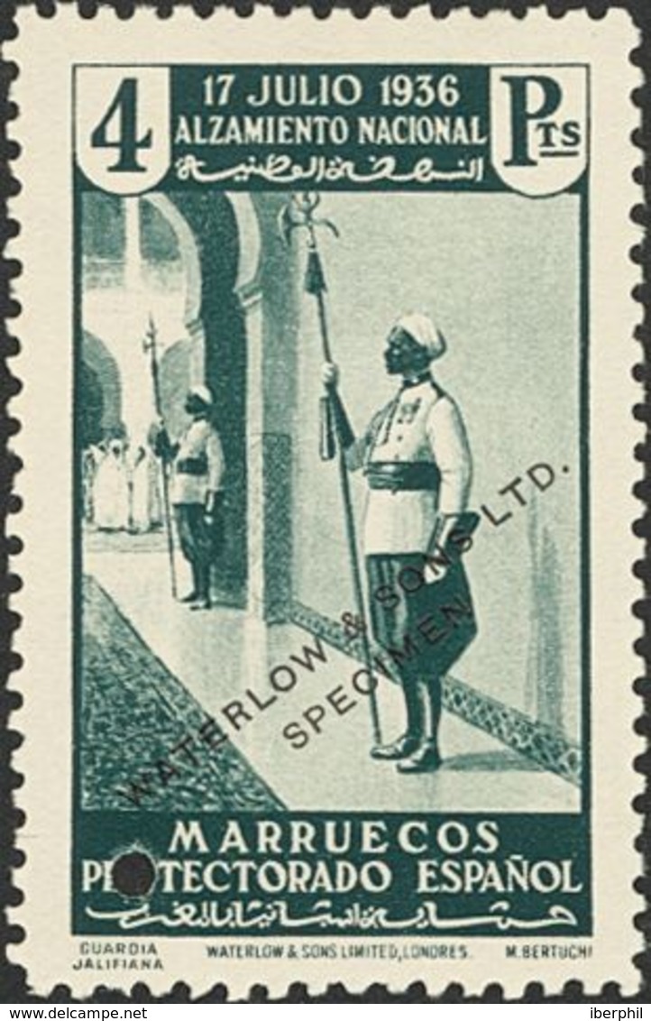 **170/85M. 1937. Serie Completa, A Falta Del 1 Cts Amarillo Como En La Inmensa De Series Conocidas. Sobrecarga WATERLOW  - Andere & Zonder Classificatie