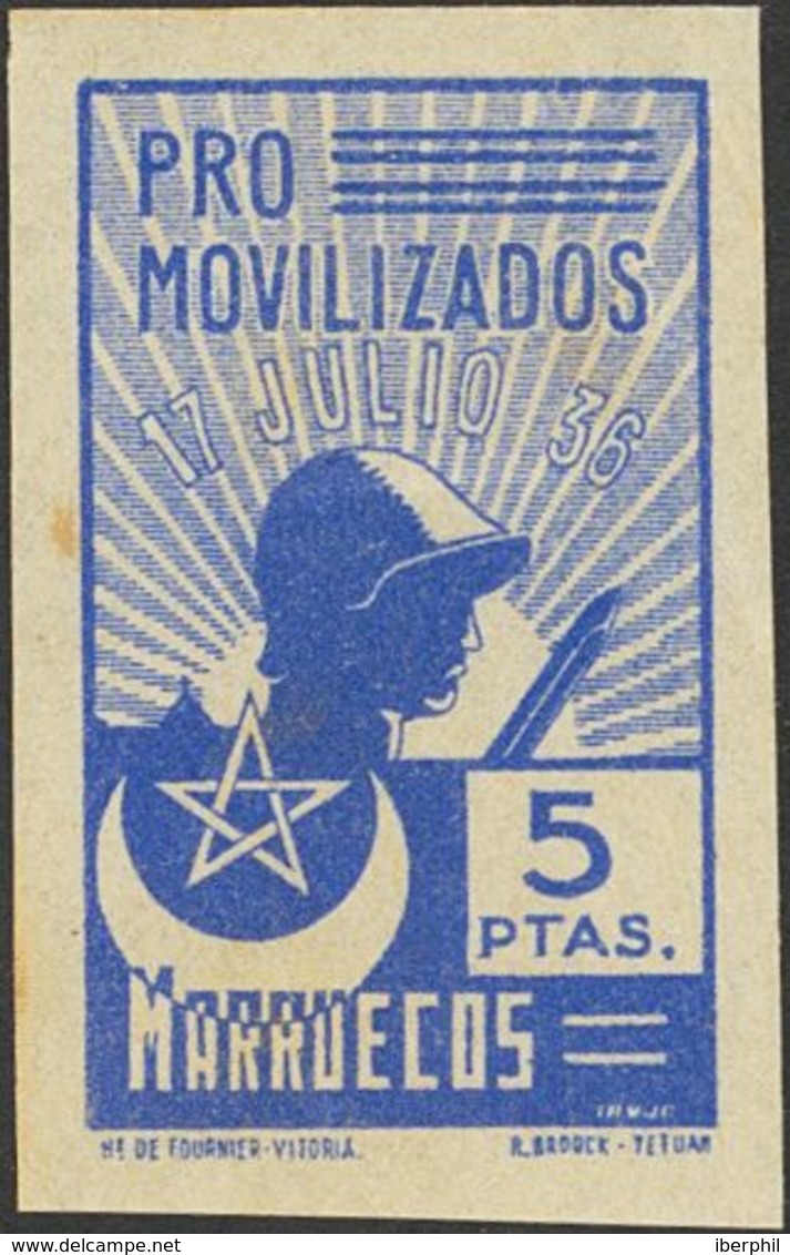 */(*). (1937ca). Serie Completa, Seis Valores (algún Valor Conservación Habitual). PRO MOVILIZADOS Y SIN DENTAR. BONITA  - Autres & Non Classés