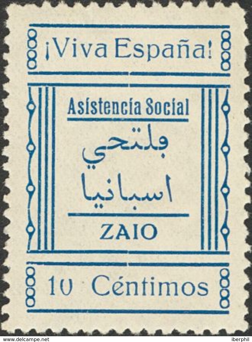 */º. (1938ca). 5 Cts Y 10 Cts GUELAIA, 5 Cts Y 10 Cts VILLA NADOR Y 5 Cts Y 10 Cts ZAIO. MAGNIFICOS. (Allepuz 2/3, 1/2,  - Andere & Zonder Classificatie