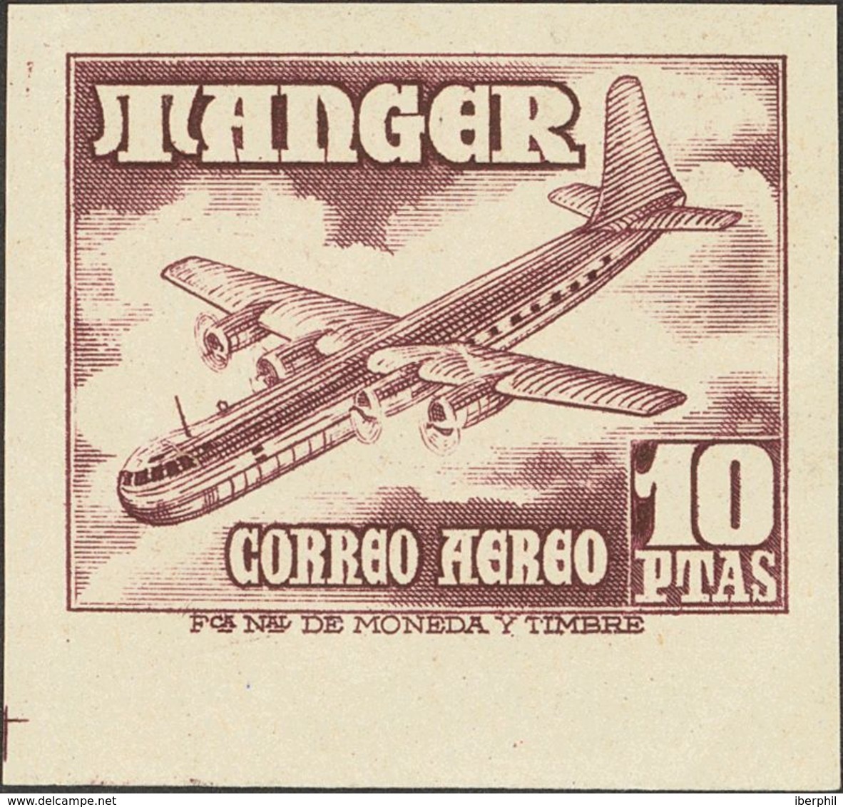 **170s, 171s. 1948. 2 Pts Azul Verdoso Y 10 Pts Castaño Lila, Bordes De Hoja. SIN DENTAR. MAGNIFICOS. Edifil 2019: +190  - Sonstige & Ohne Zuordnung