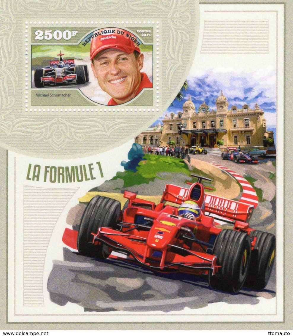 Niger 2014  -  Formula 1 -  Michael Schumacher  -  Ferrari  - 1v MS Neuf/Mint/MNH - Automovilismo