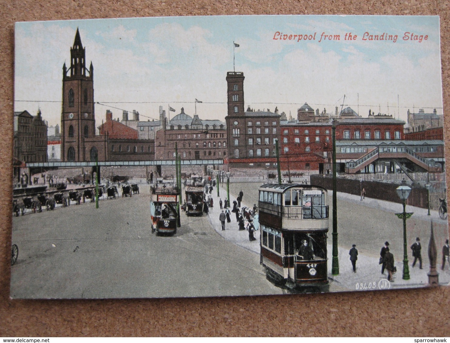 Liverpool From The Landing Stage, Lancashire (Trams And Carriages) - Liverpool