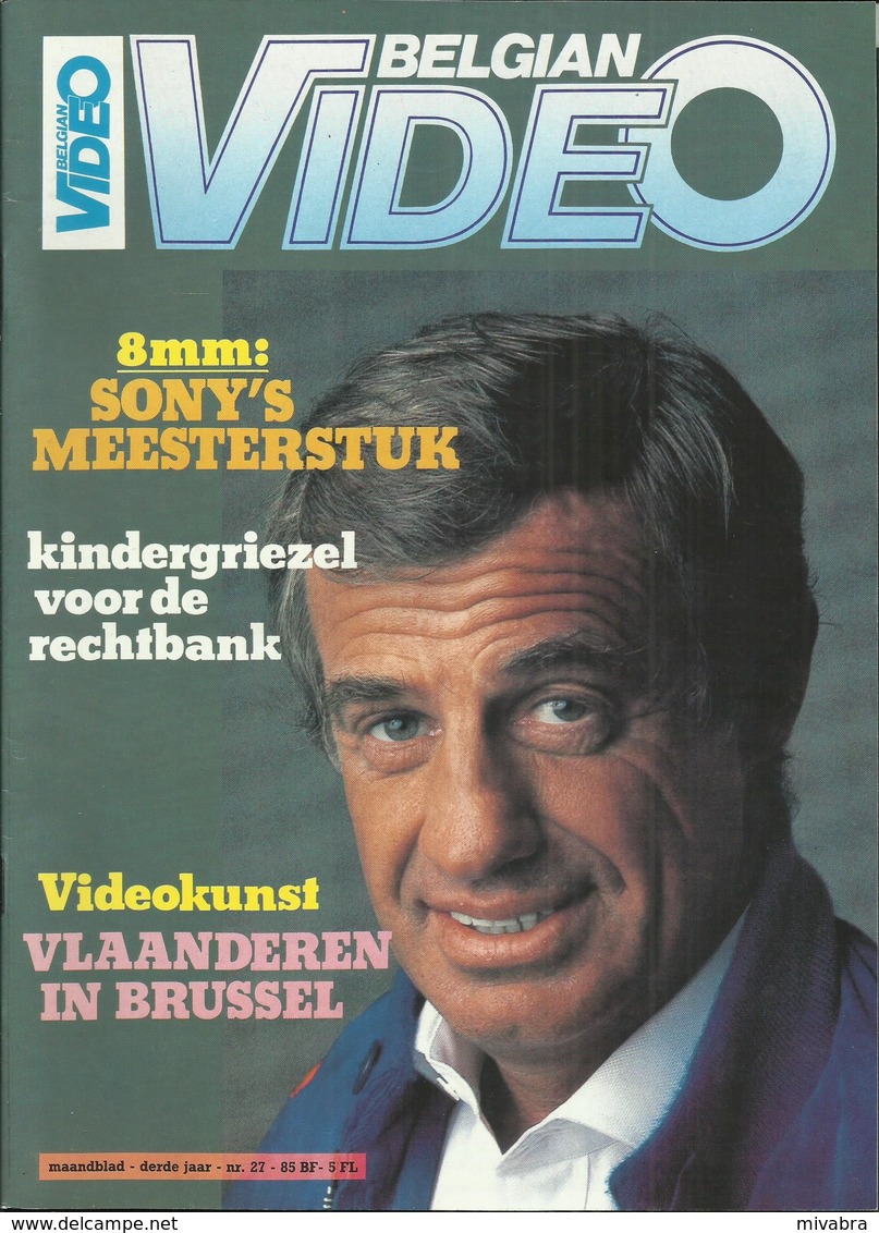 BELGIAN VIDEO N° 27 DERDE JAARGANG - 1985 ( JEAN-PAUL BELMONDO ) - Cinéma & Télévision