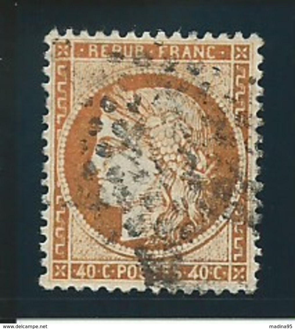 FRANCE: Obl., N° YT 38, Orange Foncé, TB - 1870 Siege Of Paris