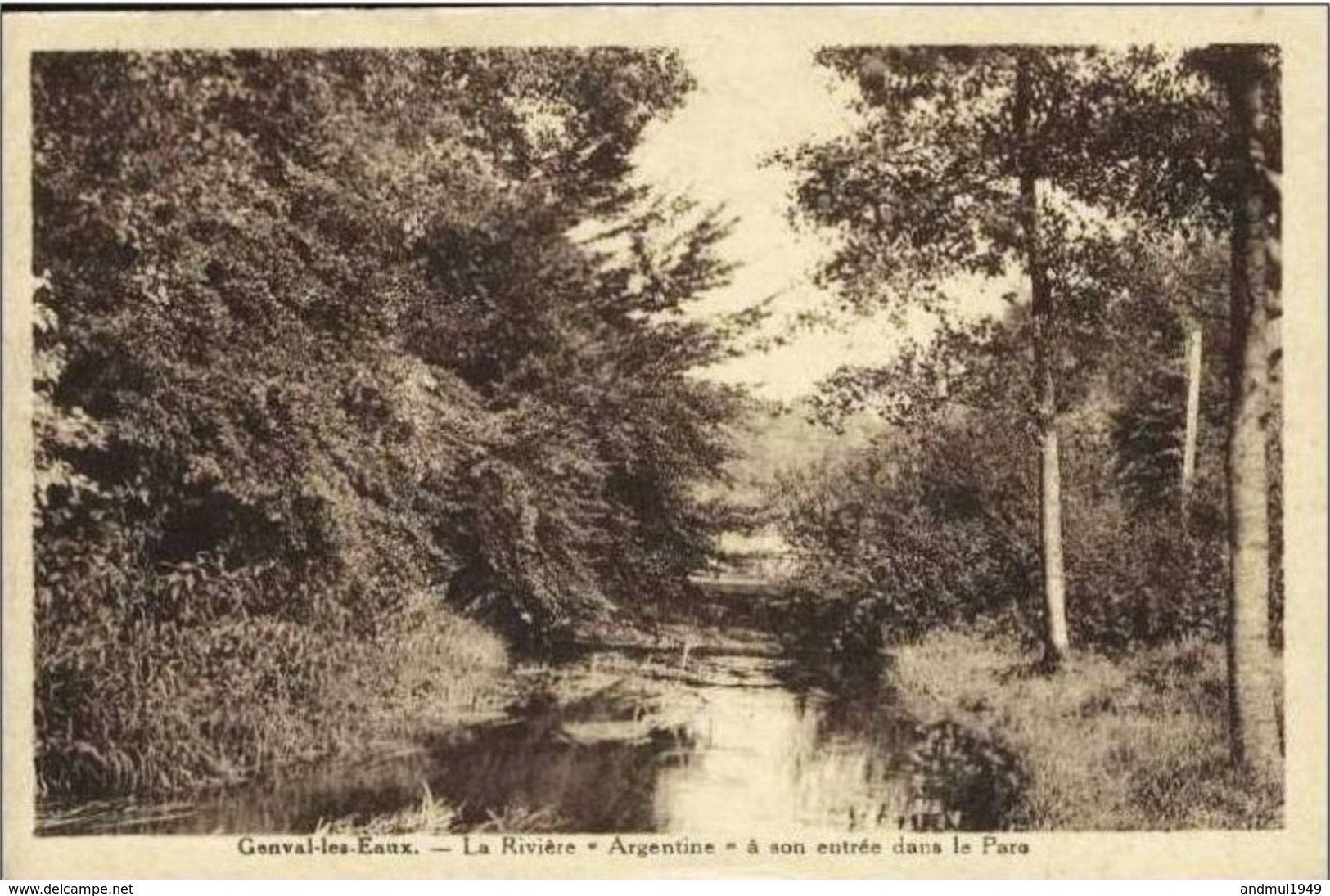 GENVAL-les-EAUX - La Rivière "Argentine" à Son Entrée Dans Le Parc - Oblitération De 1934 - Rixensart