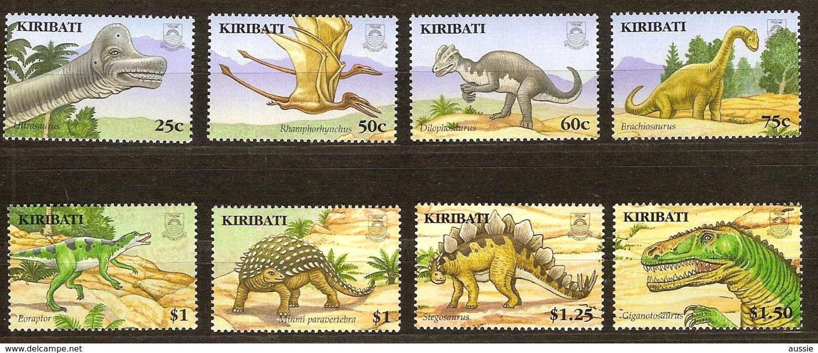 Kiribati 2006 Yvertn° 615-622  *** MNH Cote 17,50 Euro Faune Préhistorique - Kiribati (1979-...)