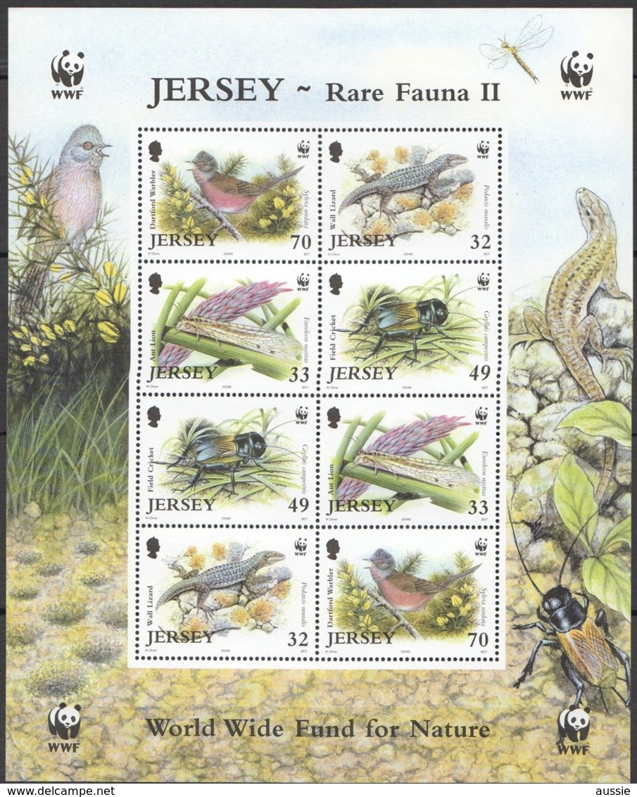 Jersey  2004  Yvertn° 1170-1173 *** MNH Cote 20 Euro Faune Flore Divers WWF Feuillet Complète - Jersey