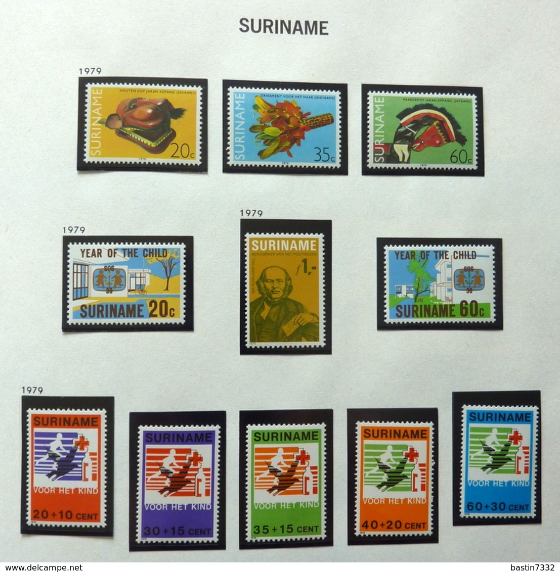 Suriname/Netherlands Indië/Curacao collection in Davo album