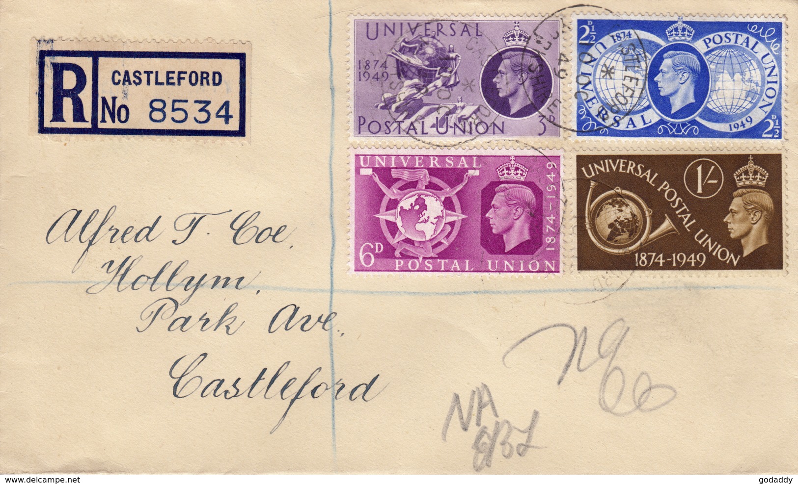 1949 75th Anniversary Of Postal Union - ....-1951 Pre Elizabeth II