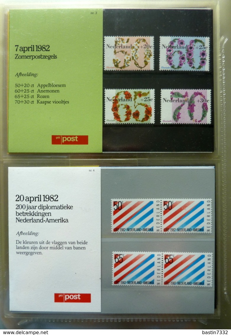 Netherlands/Pays-Bas/Olanda eerstedagbladen,1e dag kaartjes en Postzegelmapjes in 2 Davo albums