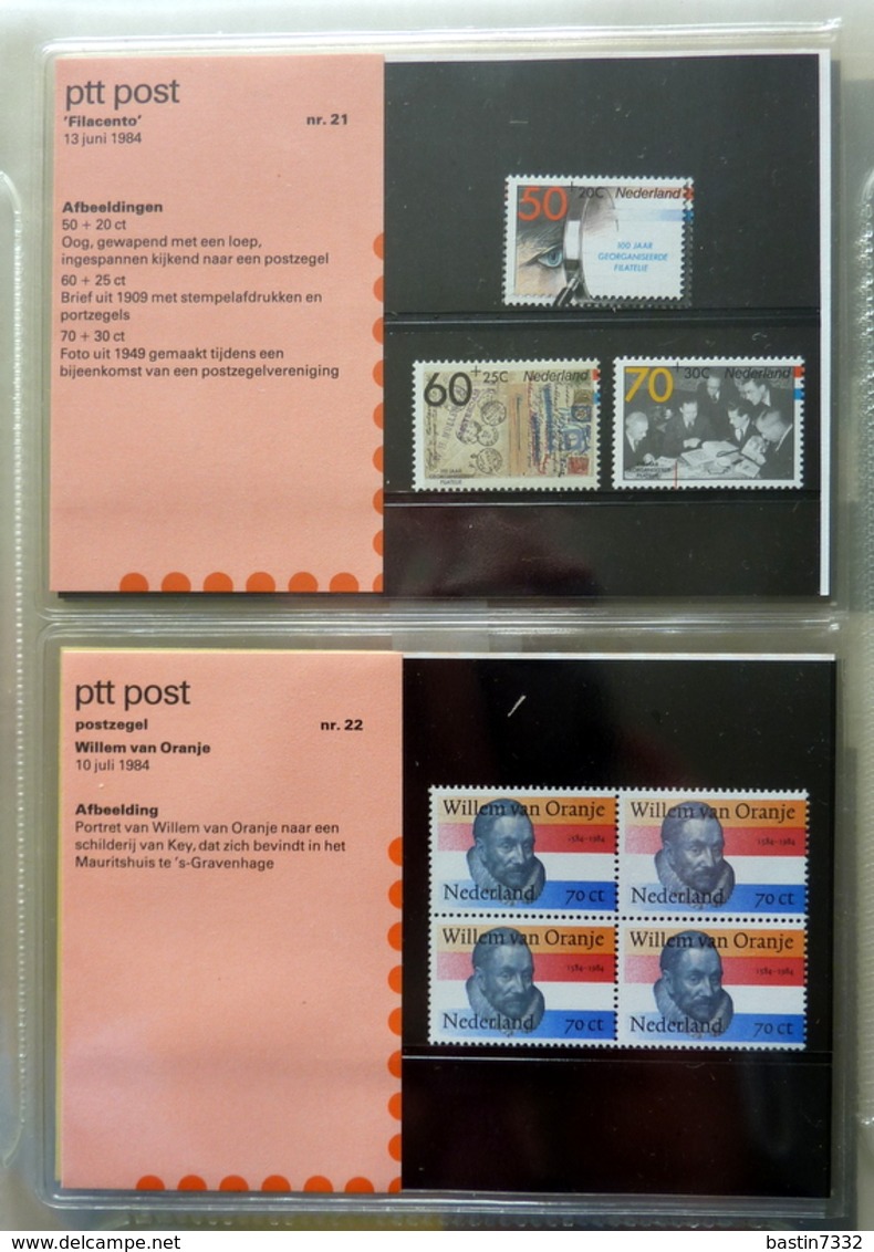 Netherlands/Pays-Bas/Olanda eerstedagbladen,1e dag kaartjes en Postzegelmapjes in 2 Davo albums