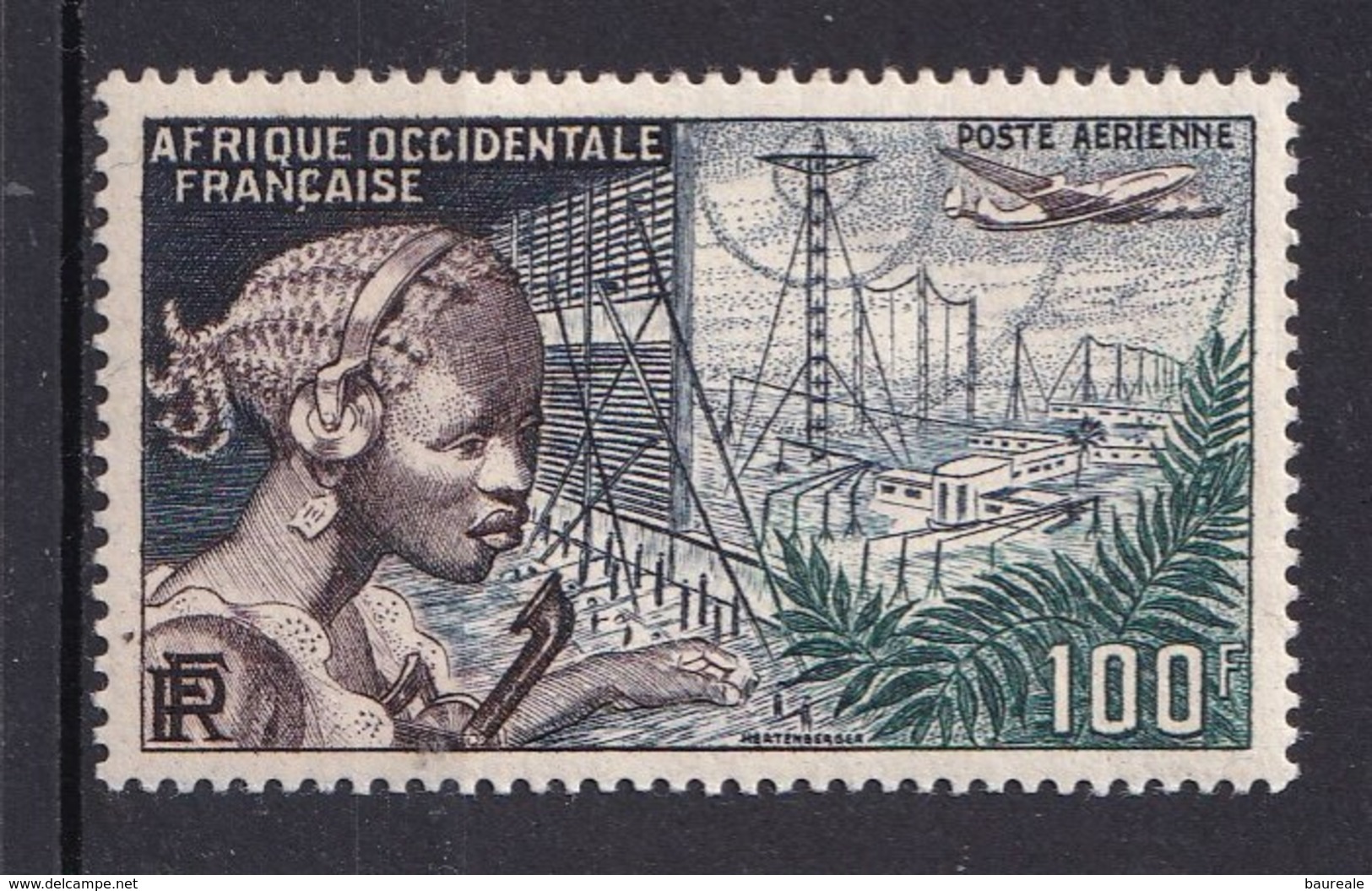 Colonies Française -  A.O.F.  - 1954 - Poste Aérienne Timbre Neuf * N° YT 19 - Prix Fixe Cote 2015 à 15% - Unused Stamps