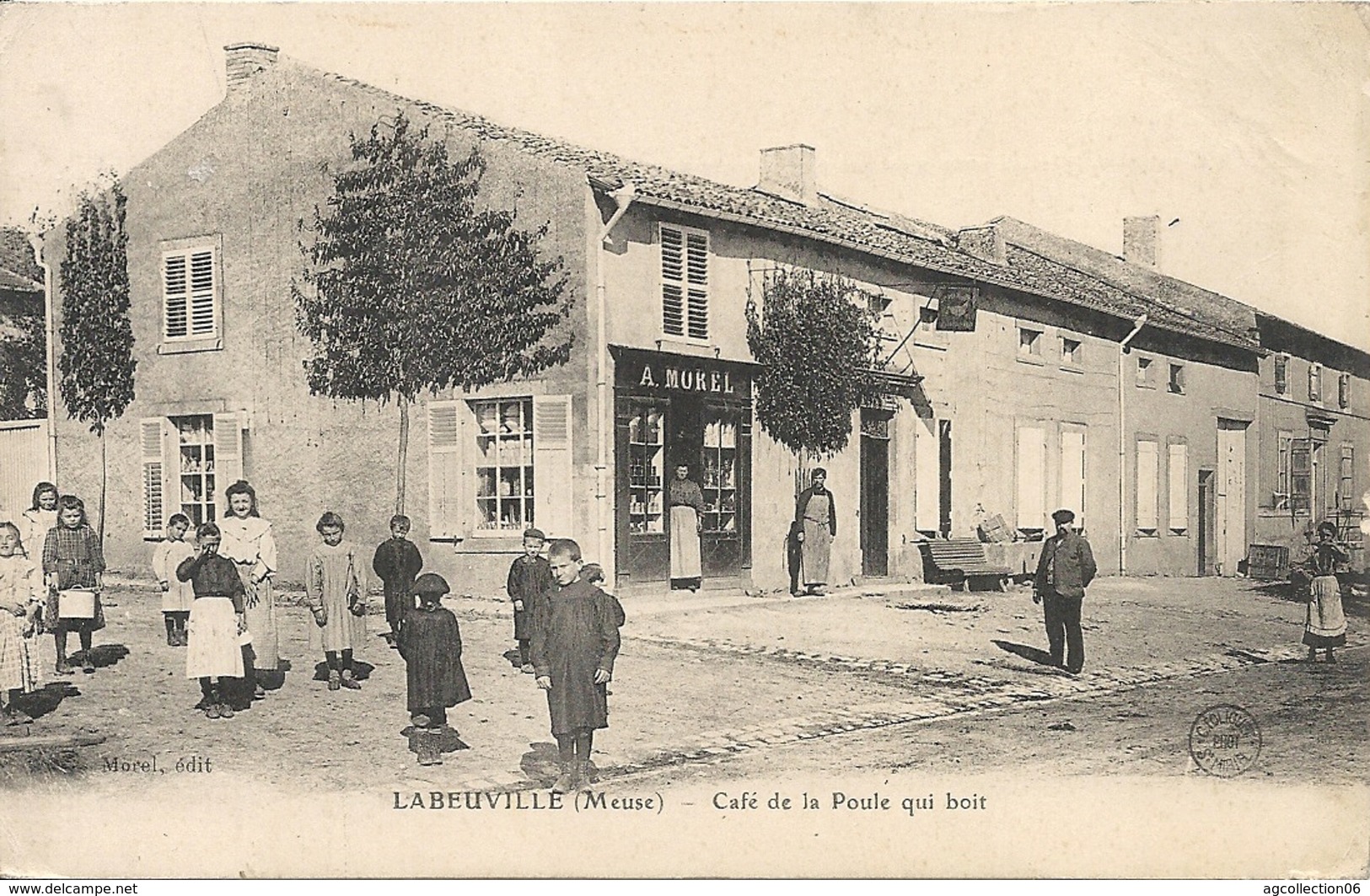 *LABEUVILLE. CAFE DE LA POULE QUI BOIT - Autres & Non Classés