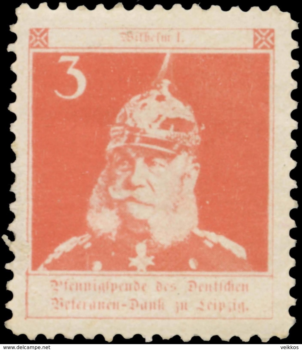 Leipzig: Kaiser Wilhelm I. Reklamemarke - Erinofilia