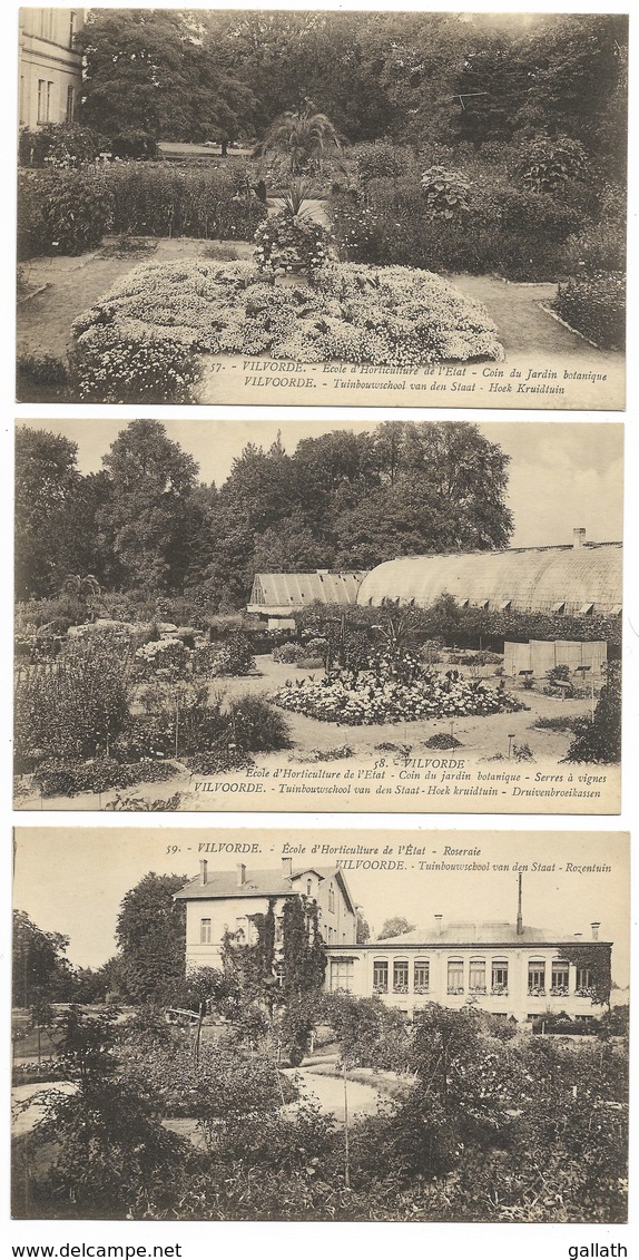 VILVORDE-18 Cartes Différentes De  L'Ecole D'Horticulture De L'Etat... - Vilvoorde