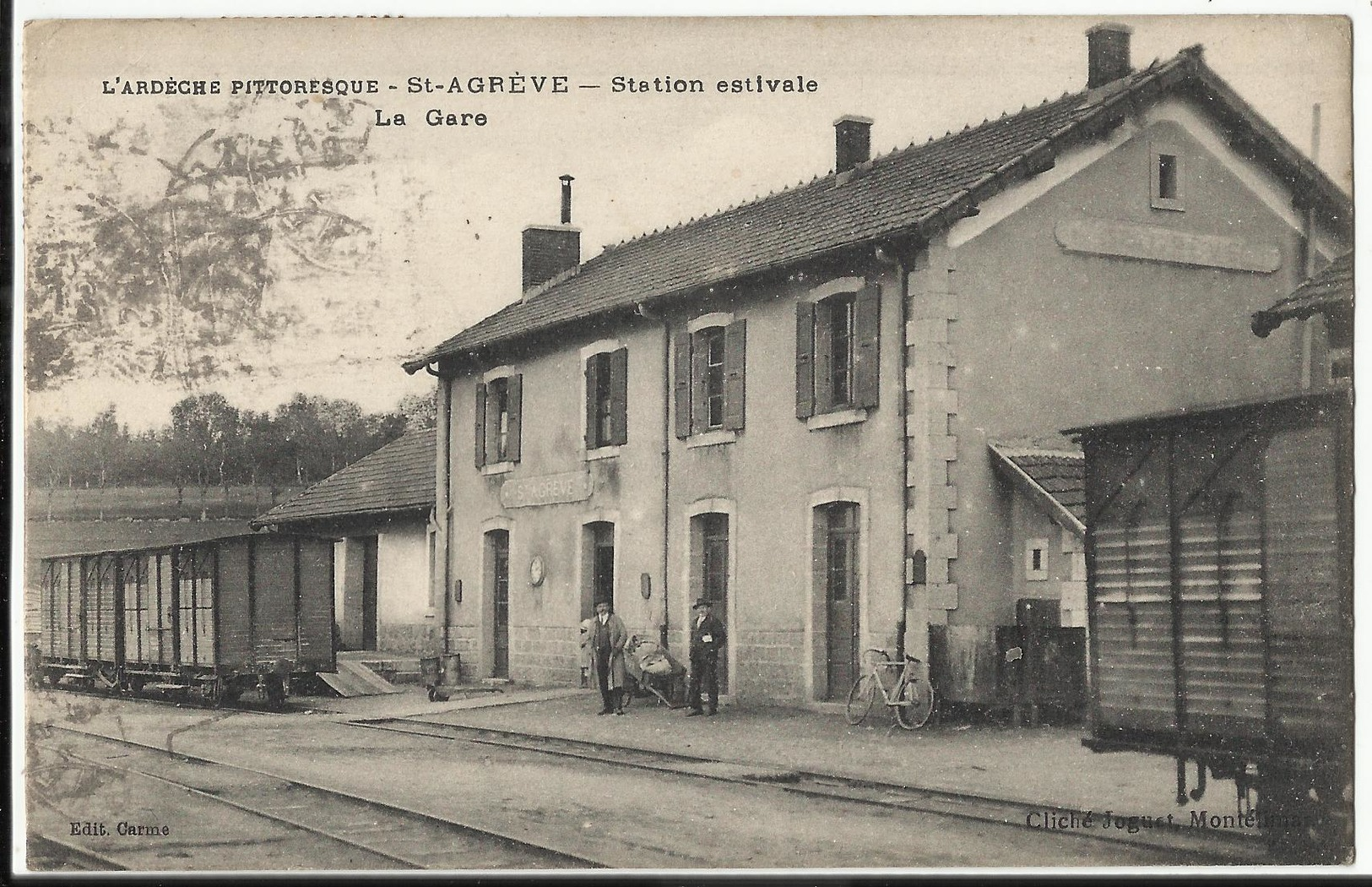 07. SAINT-AGREVE - Station Estivale - La Gare 1936 - Saint Agrève