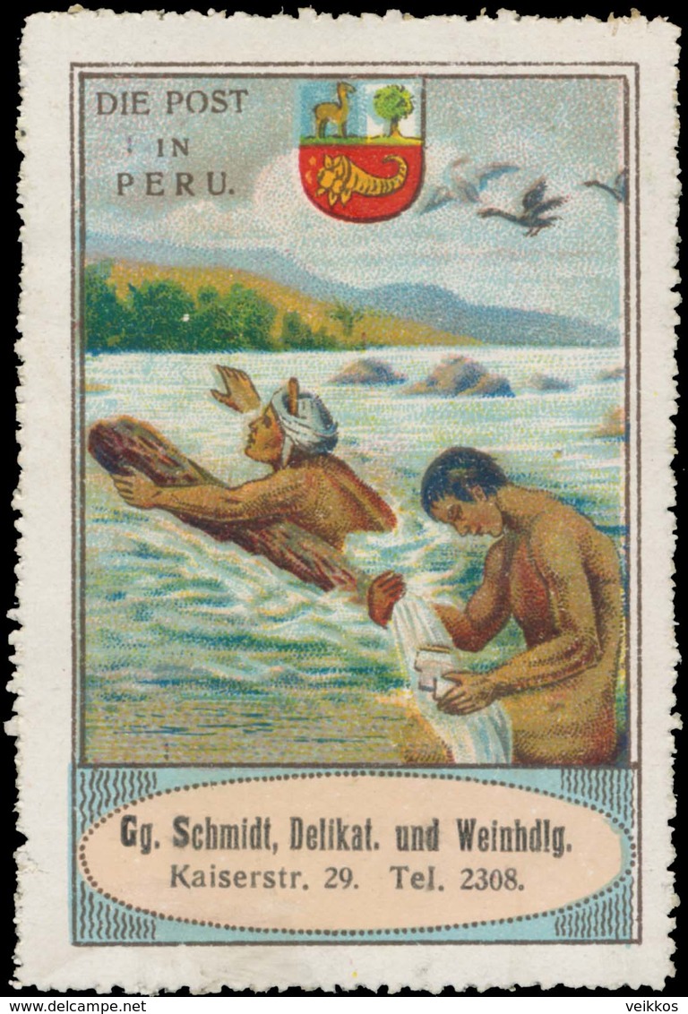 Nürnberg: Die Post In Peru Reklamemarke - Cinderellas