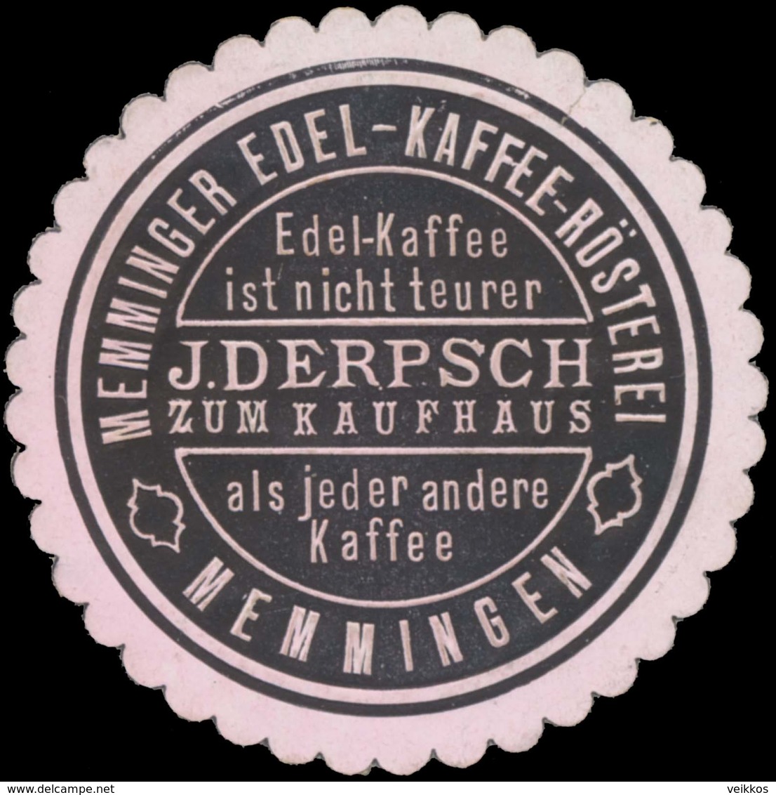 Memmingen: Memminger Edel-Kaffee-Rösterei Reklamemarke - Vignetten (Erinnophilie)