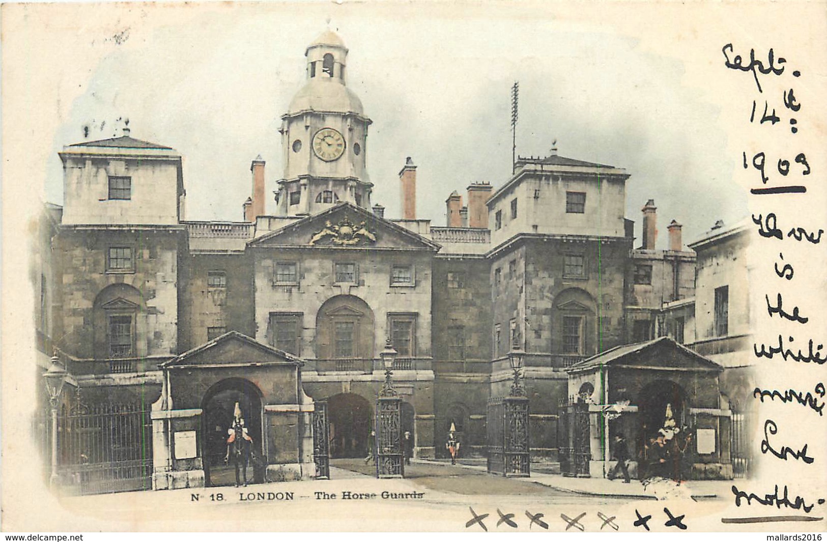 THE HORSE GUARDS, LONDON ~ POSTED IN 1903 #86606 - Other & Unclassified