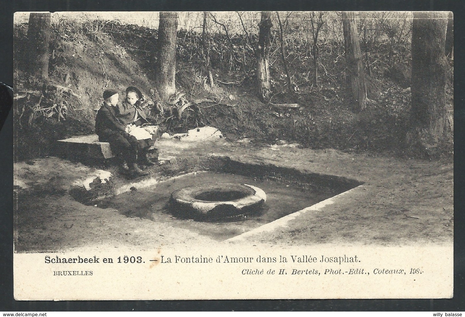 +++ CPA - SCHAERBEEK En 1903 - SCHAARBEEK - Fontaine D'Amour Dans La Vallée Josaphat    // - Schaerbeek - Schaarbeek