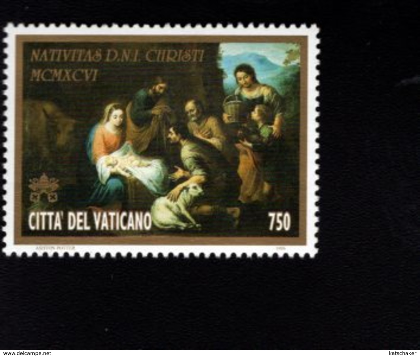 744566243 POSTFRIS  MINT NEVER HINGED EINWANDFREI SCOTT 1019 CHRISTMAS - NATIVITY BY MURILIO - Neufs