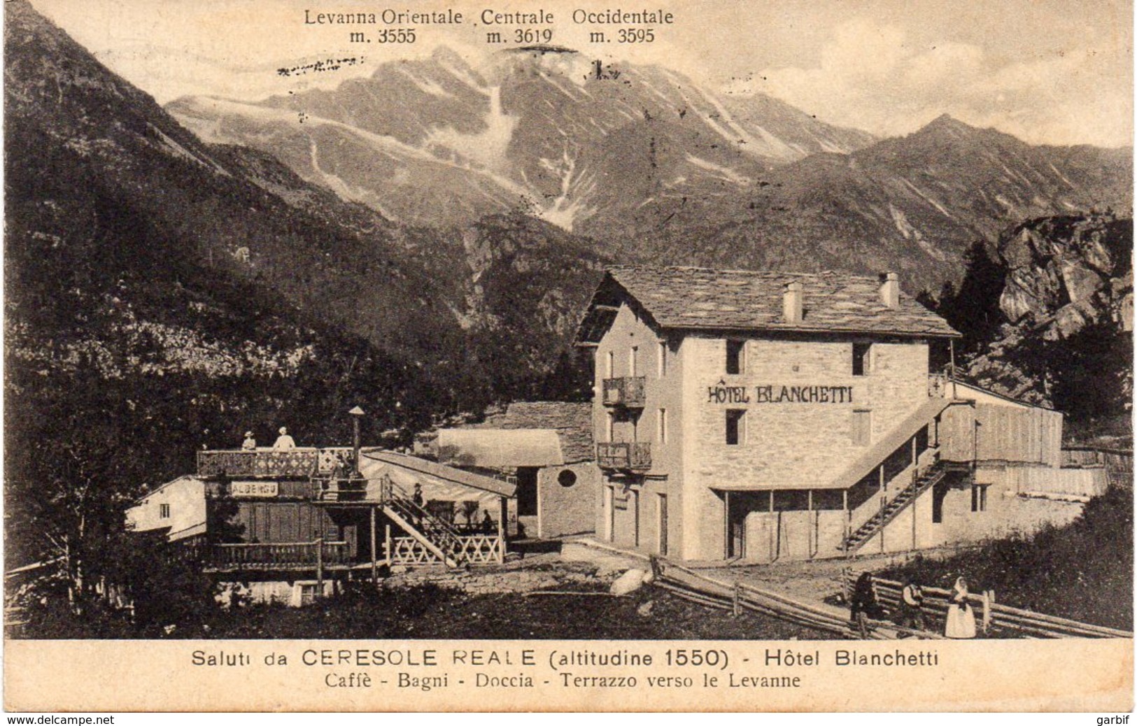 Torino - Ceresole Reale - Hotel Blanchetti - Fp Vg 1924 - Autres & Non Classés