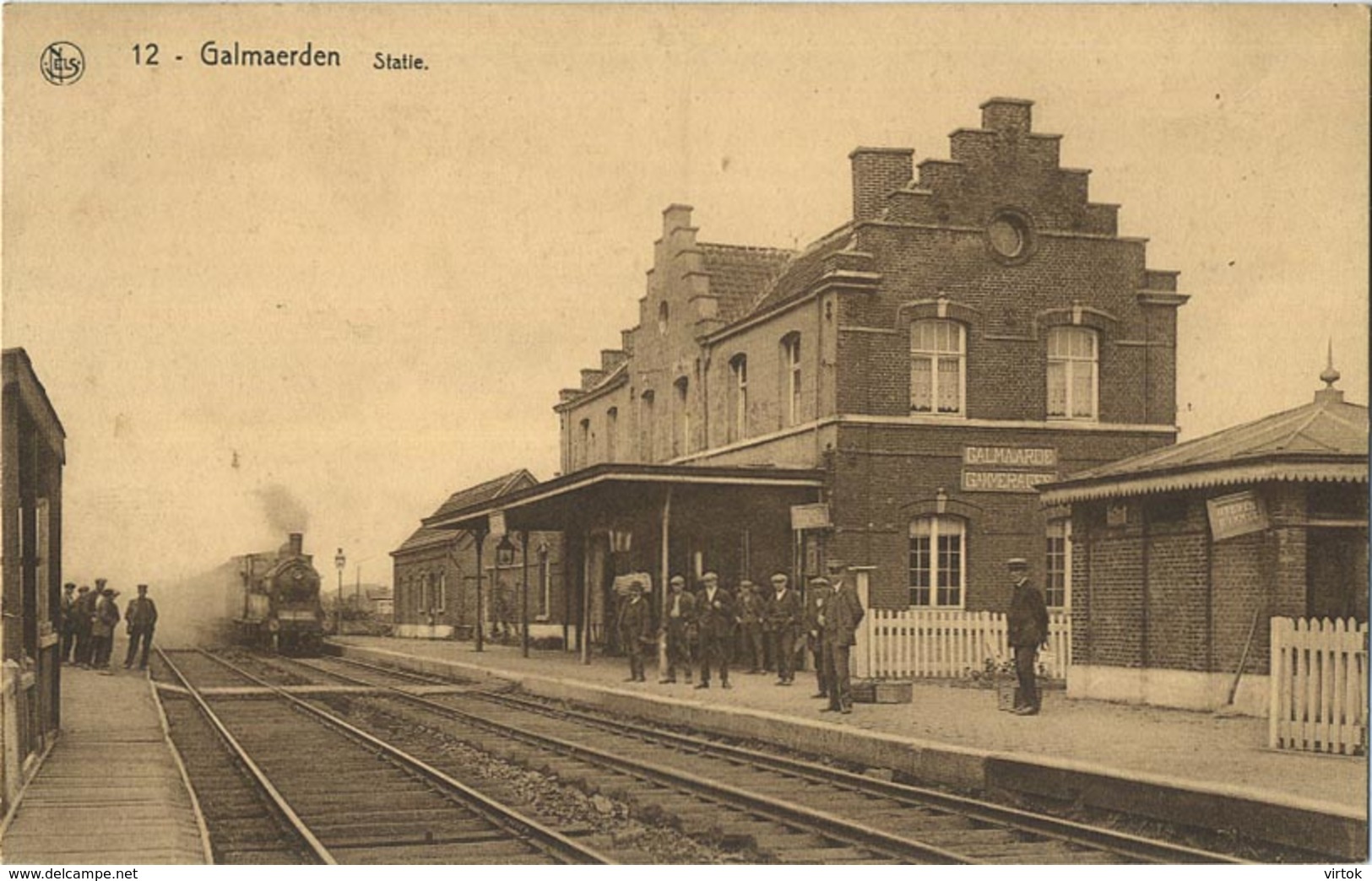 Galmaarden - Galmaerden :statie ( Uitg. Drukkerij Weverbergh - Watthée -- NELS Kaart ) Stoom Trein - Train A Vapeur - Galmaarden