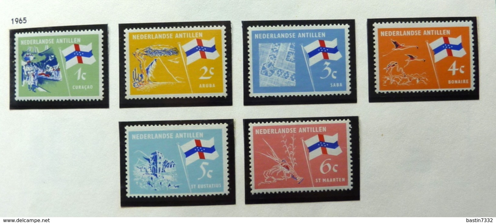 Netherlands Antilles/United Nations/Netherlands/Pays-Bas collection in 3 Davo albums