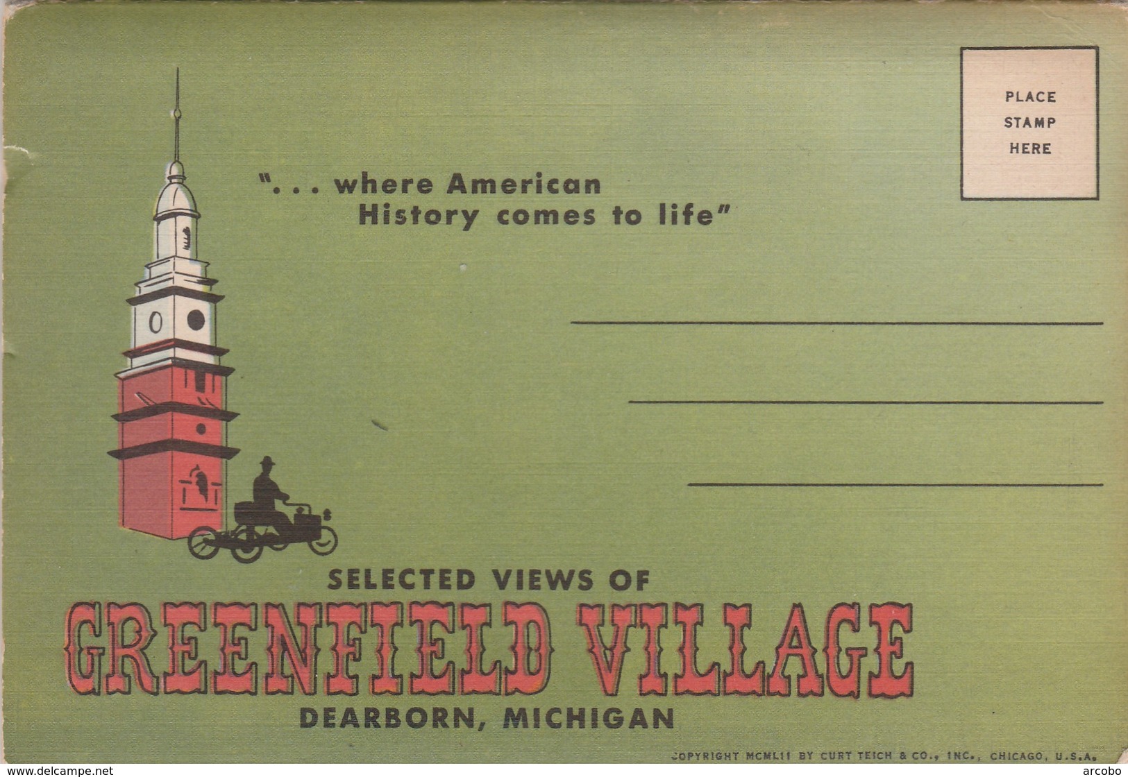 SELECTED VIEWS OF GREENFIELD VILLAGE , DEARBORN MICHIGAN - Dearborn