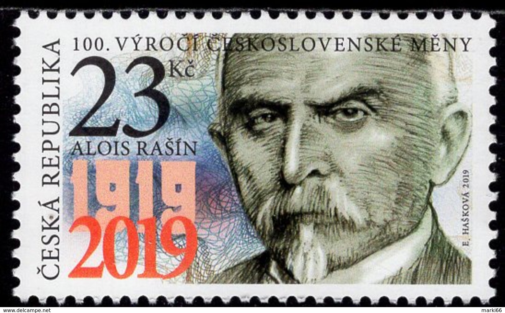 Czech Republic - 2019 - 100 Years Of The Czechoslovak Currency - Mint Stamp - Neufs
