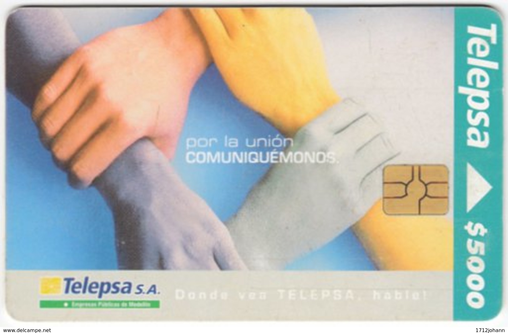 COLOMBIA A-128 Chip Telepsa - Used - Kolumbien