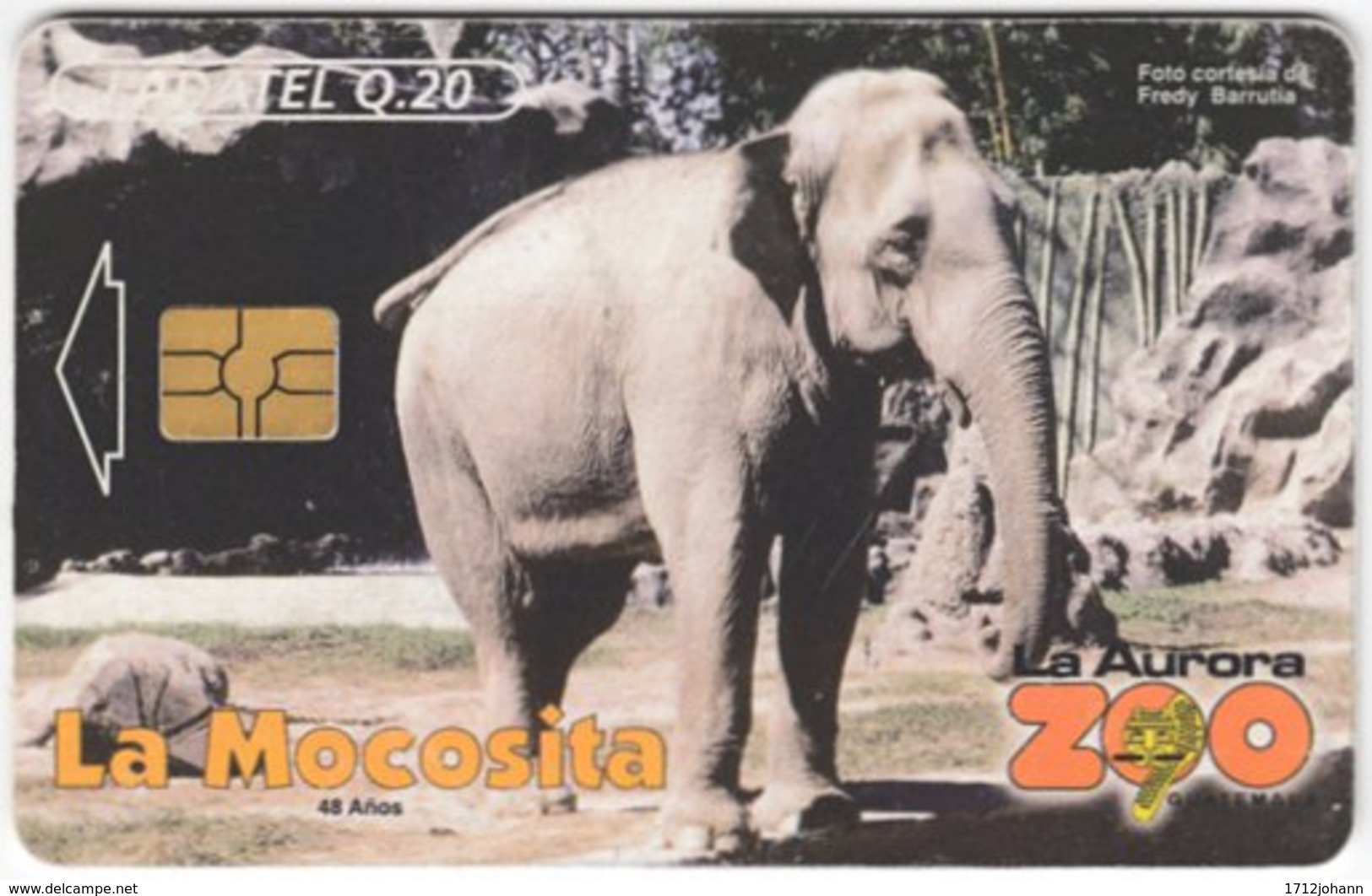 MEXICO A-670 Chip Telmex - Animal, Elephant - Used - Mexiko