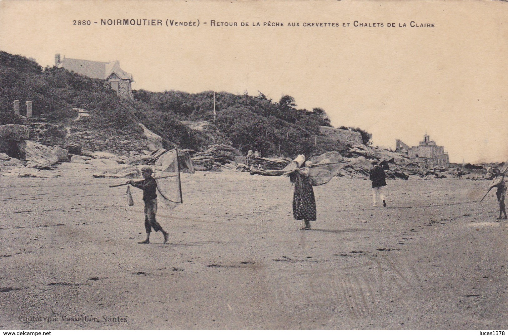 85 / NOIRMOUTIER RETOUR DE LA PECHE AUX CREVETTES ET CHALETS DE LA CLAIRE - Ile De Noirmoutier