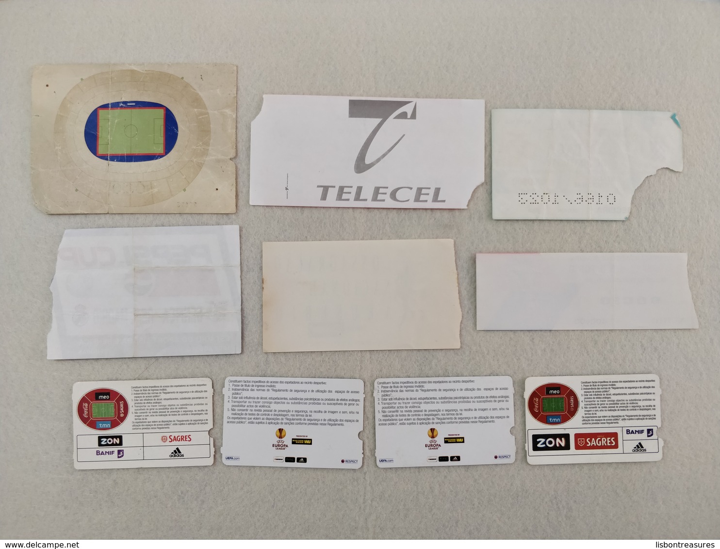 OLD AND MODERN PORTUGAL LOT X 10 S.L.B BENFICA TICKETS - Biglietti D'ingresso