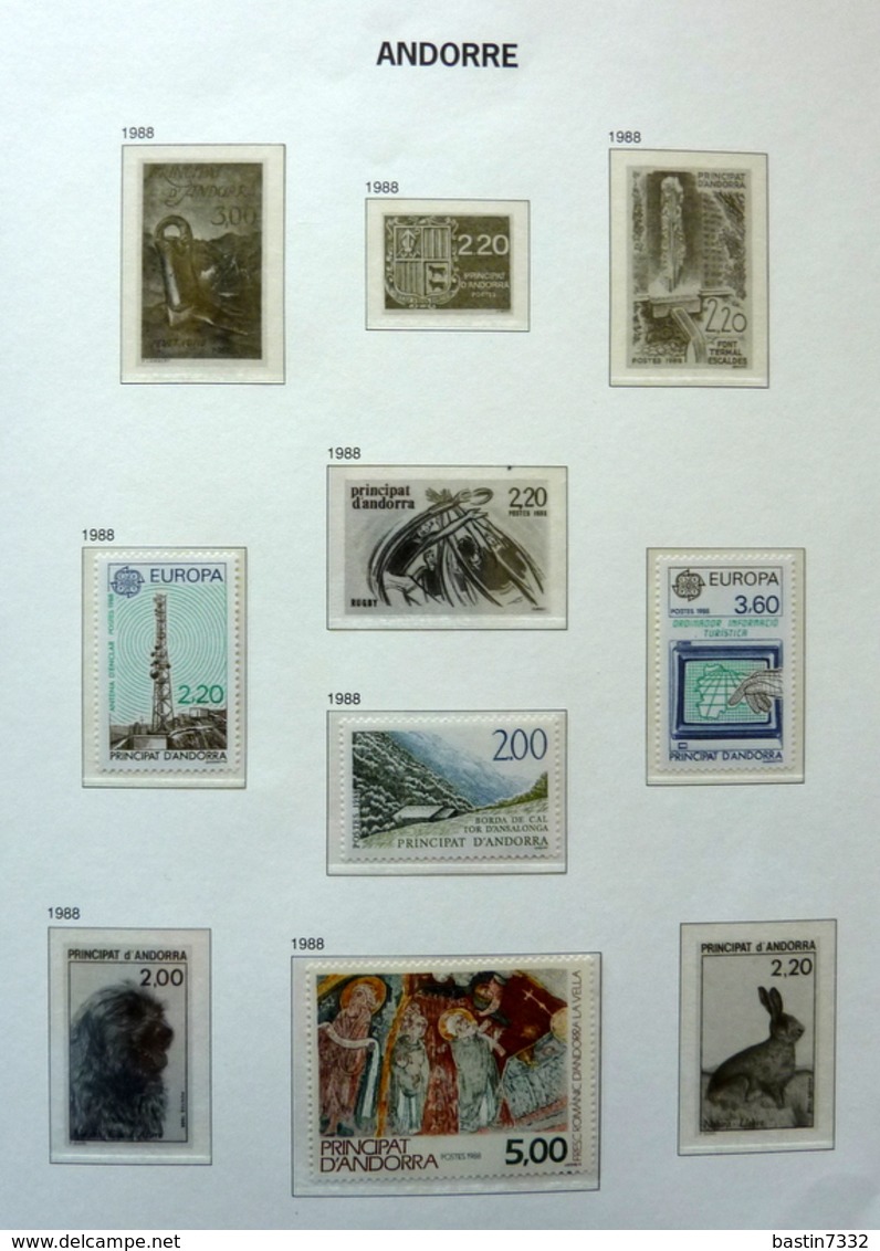 Andorre/Andorra/Principat d'Andorra collection in Davo album + stockbook,high catalogue value!!!