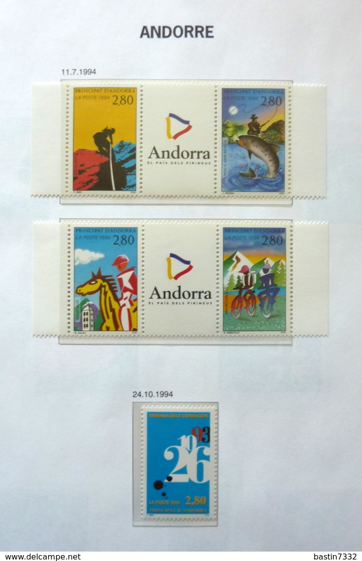 Andorre/Andorra/Principat d'Andorra collection in Davo album + stockbook,high catalogue value!!!