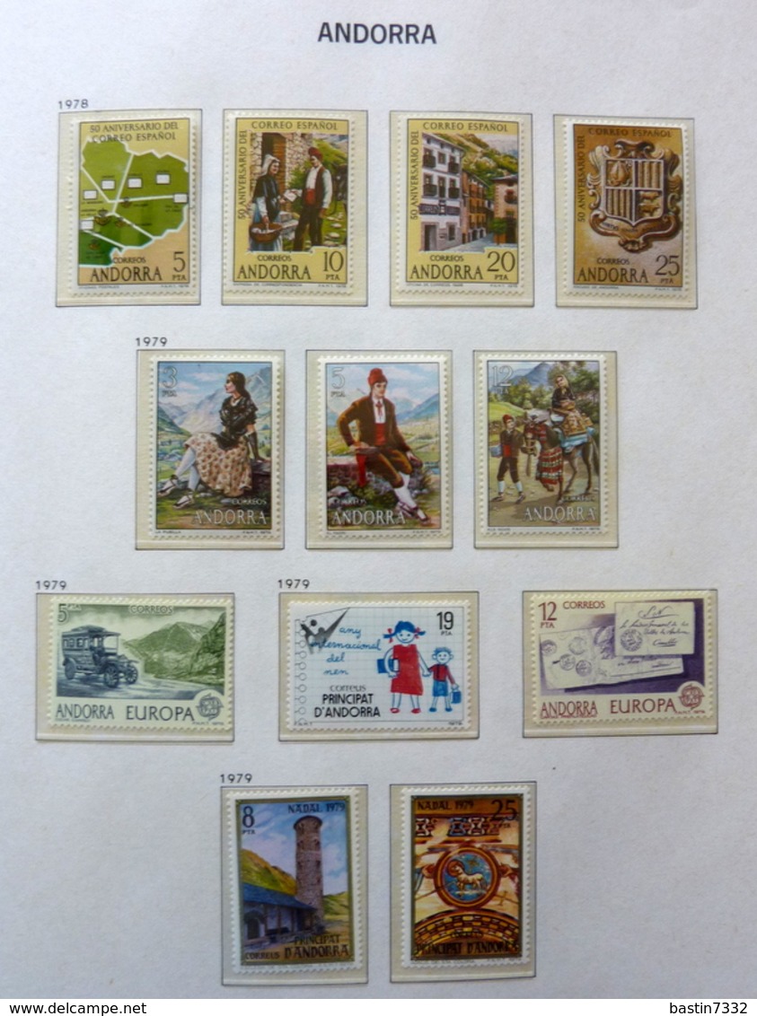 Andorre/Andorra/Principat d'Andorra collection in Davo album + stockbook,high catalogue value!!!