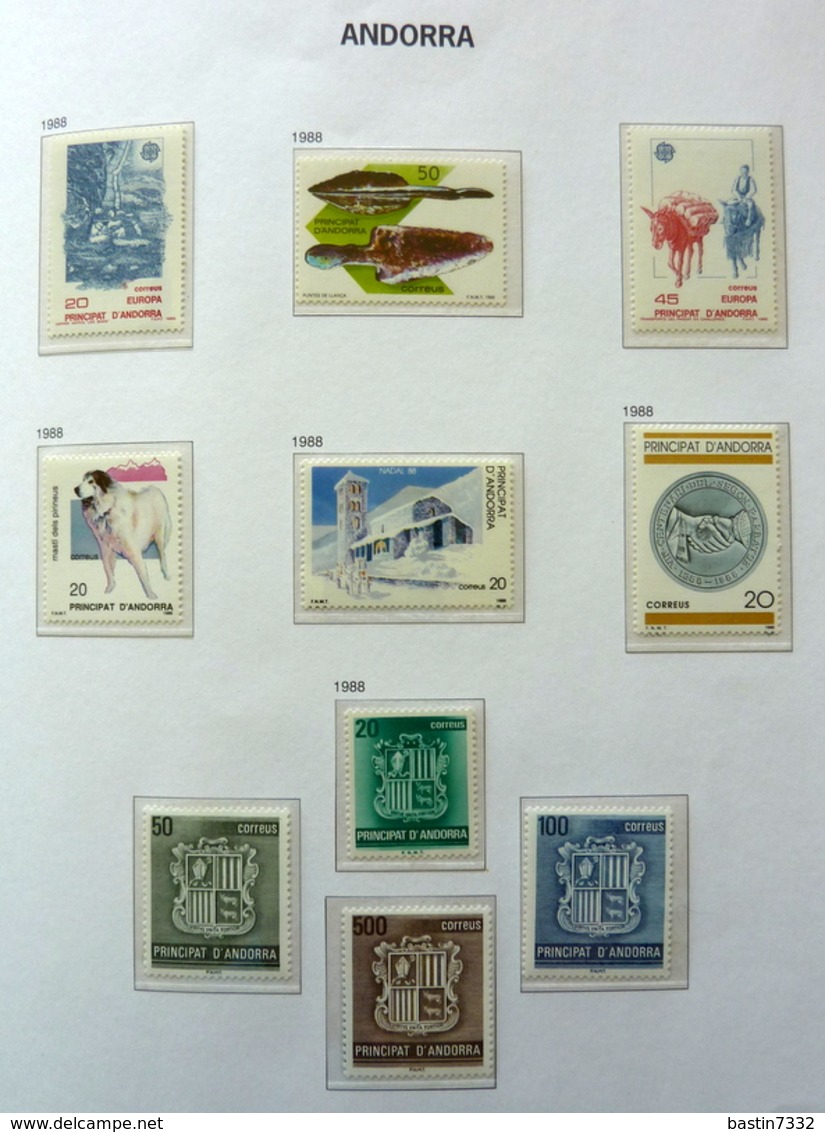 Andorre/Andorra/Principat d'Andorra collection in Davo album + stockbook,high catalogue value!!!