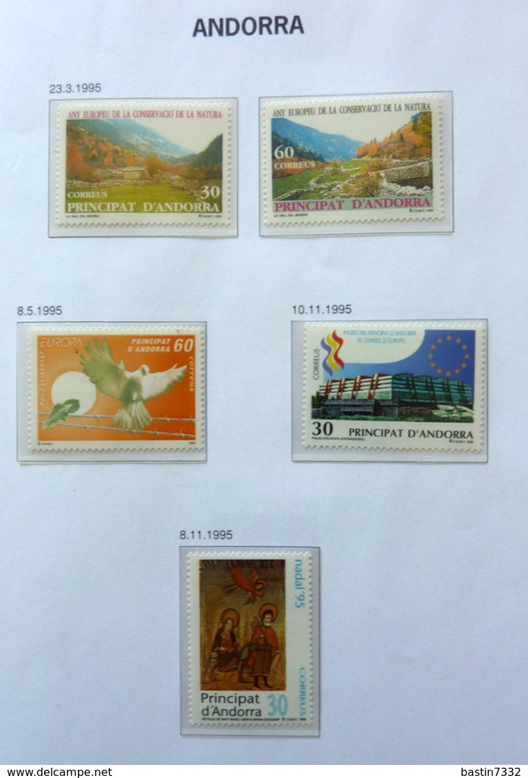 Andorre/Andorra/Principat d'Andorra collection in Davo album + stockbook,high catalogue value!!!