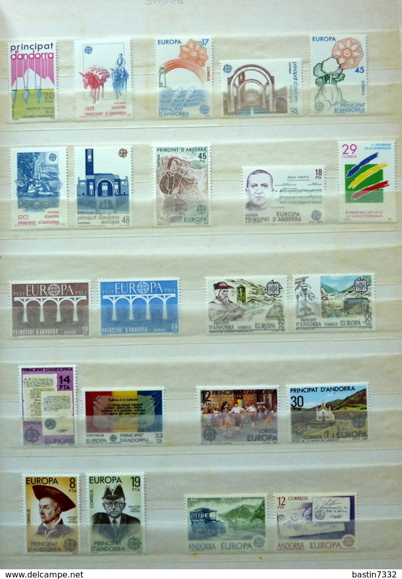 Andorre/Andorra/Principat d'Andorra collection in Davo album + stockbook,high catalogue value!!!