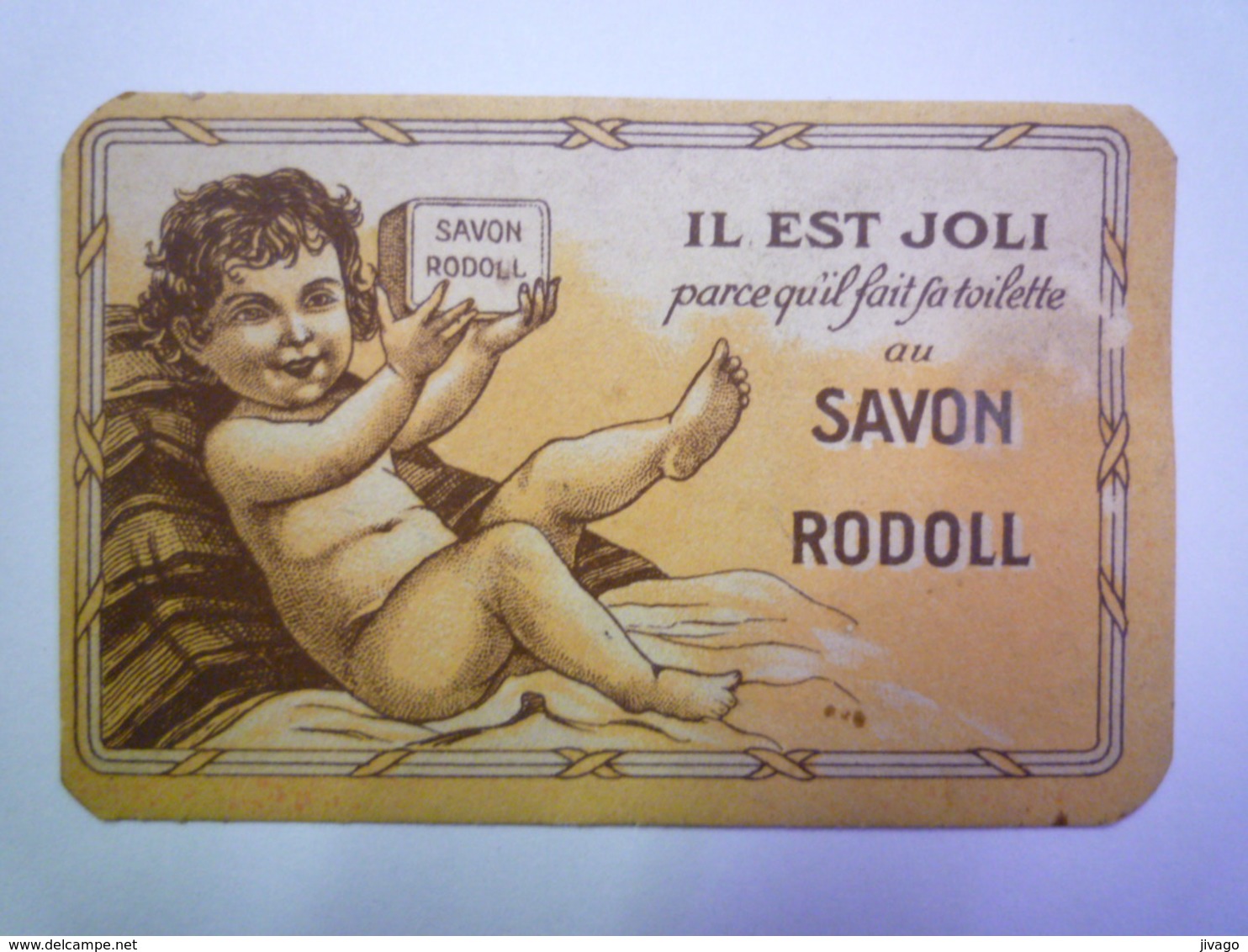 2019 - 1079  Carte Parfumée  SAVON  RODOLL   - Anciennes (jusque 1960)