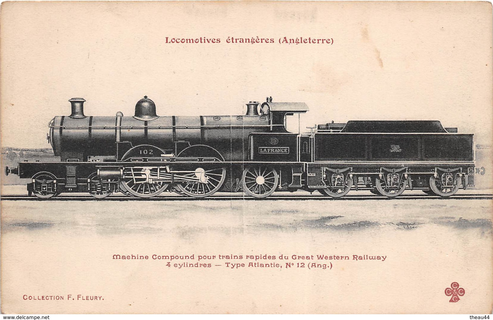 ¤¤  - Les Locomotives Etrangères  -  ANGLETERRE  -  Machine N° 102  - Chemin De Fer -  Train   - - Zubehör