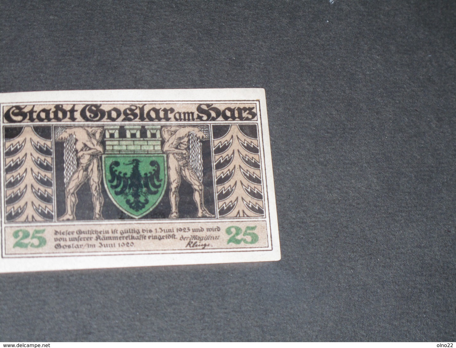 GOSLAR AM HARZ - 25 PHENNIG  - 1/6/1923 - Colecciones