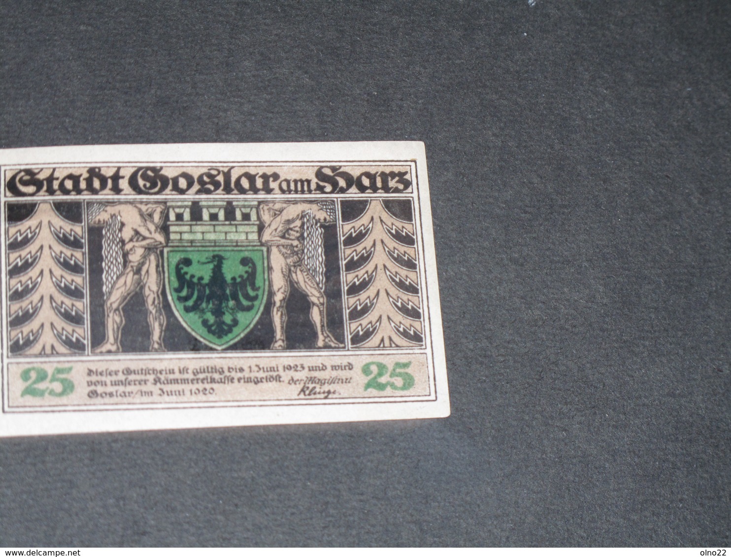 GOSLAR AM HARZ - 25 PHENNIG  - 1/6/1923 - Collections